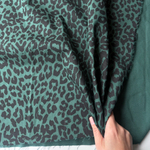 Джинса хлопковая Лео (зелёный фон)