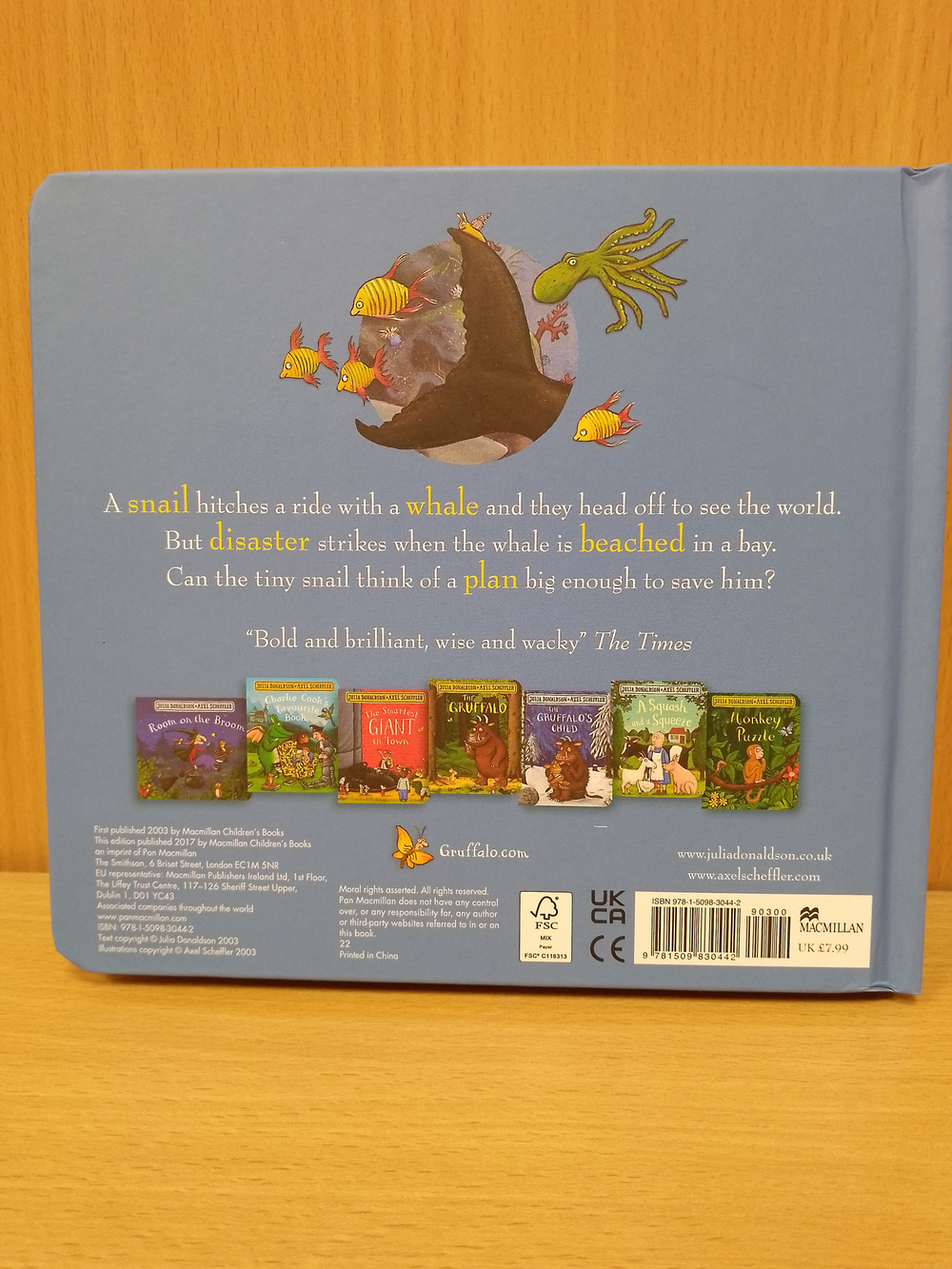 The Snail and the Whale (board bk)