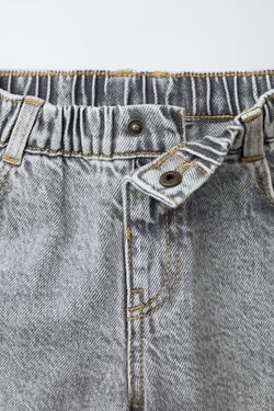 ZARA ДЖИНСЫ BAGGY RELAXED ACID, СЕРЫЙ