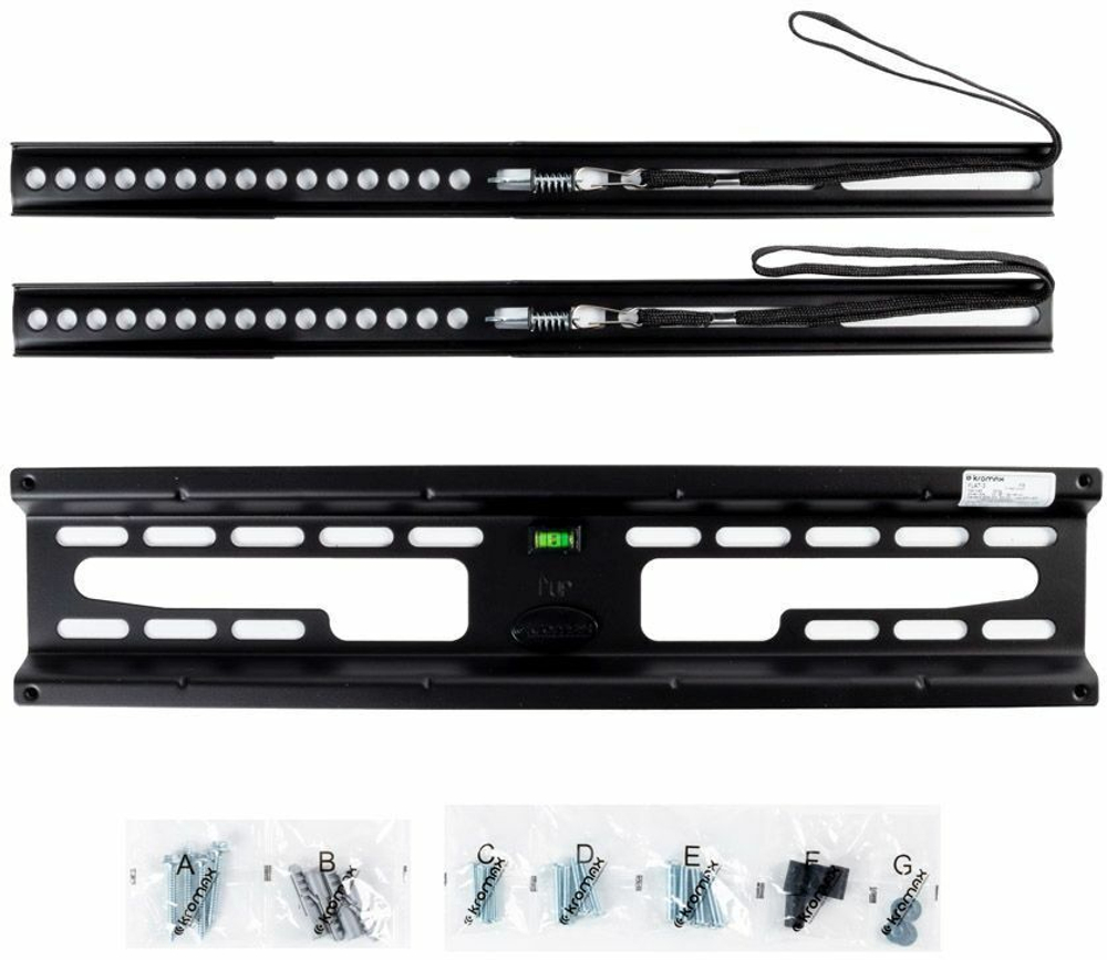 Кронштейн для телевизора Kromax FLAT-3 черный 22"-65" макс.55кг настенный фиксированный (26009)