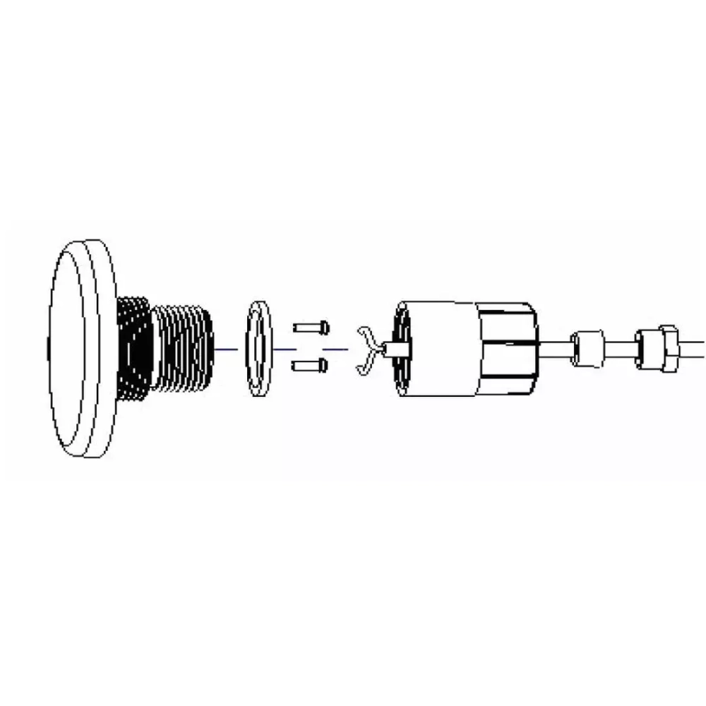 AV Светильник (прожектор) для бассейна компактный светодиодный LED028 99LED (6 Вт) RGB + закладная