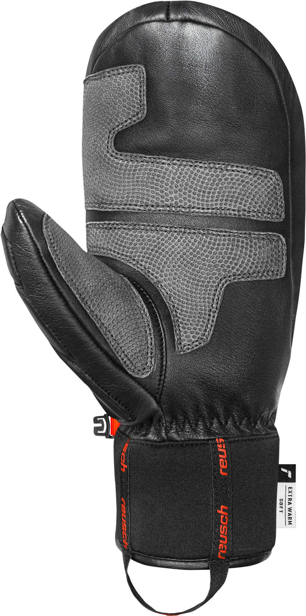 REUSCH 25/26 варежки горнолыжные 6501405_7809 World Champ Mitten Black/Fluo Red