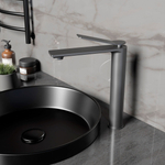 Смеситель для раковины Vincea Verse VBF-2VE2GM однорычажный, вороненая сталь