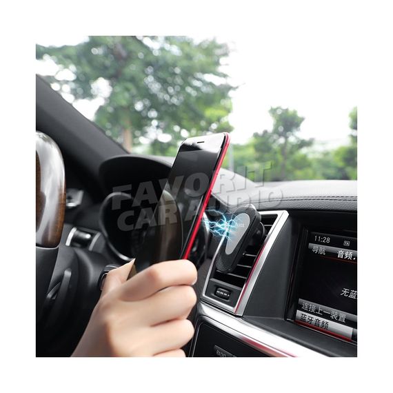 Держатель HOCO CA37 Air Outlet воздуховод шарнир магнит черный