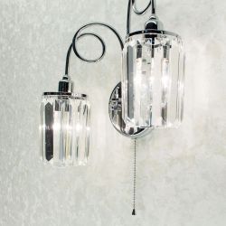 Citilux Синди CL330321 Бра хрустальное с выключателем Хром