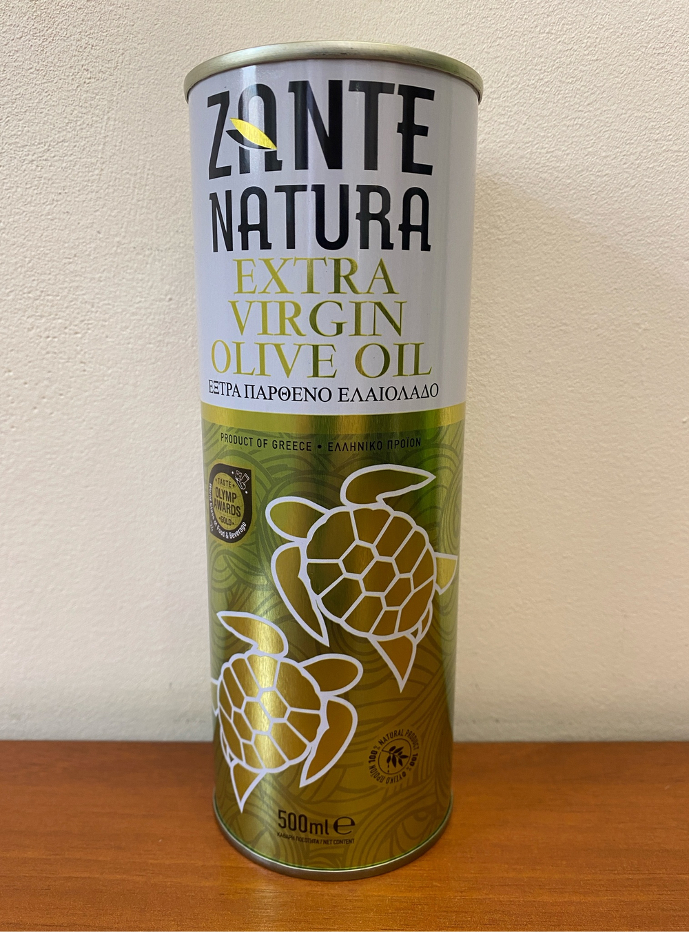 Оливковое масло Zante Natura Extra Virgin, 0,5 л Греция