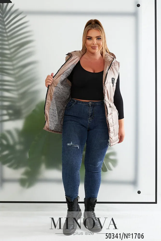 Жилет 1706-бежевый Minova