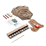 Слизерин от SamCraft - сборные объемные 3D картины из дерева своими руками, покрась, собери и склей