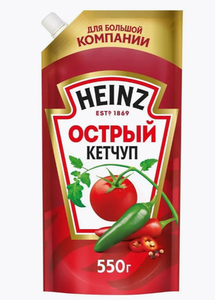 КЕТЧУП HEINZ ОСТРЫЙ ДП 550ГР