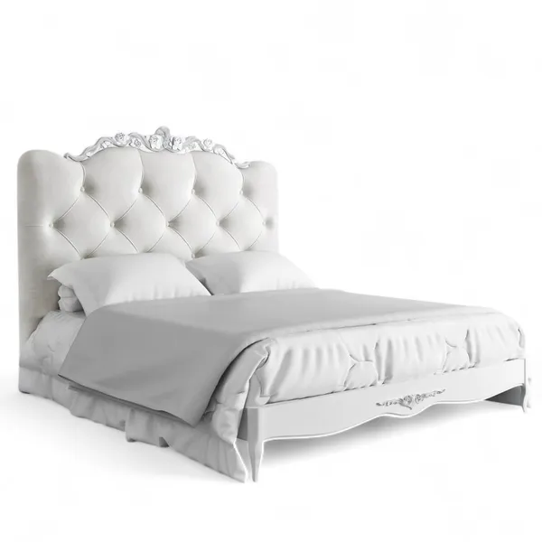 Кровать с мягким изголовьем 180*200