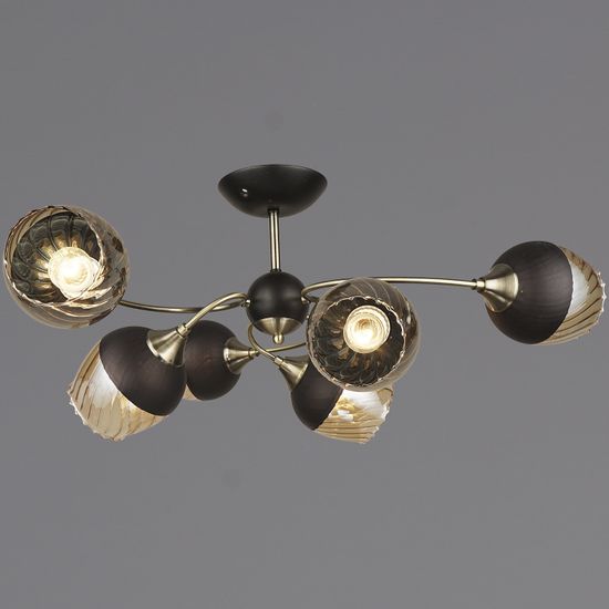 Люстра потолочная Reluce E27 04250-0.3-06 BK+AB