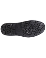 Туфли мужские на резинке черные иск. кожа