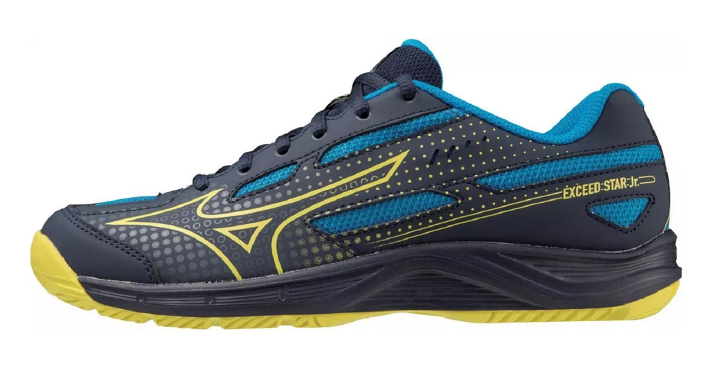 детские Кроссовки теннисные Mizuno Exceed Star Jr. AC - dress blues/bolt neon/cloisonné