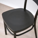 Стул деревянный - IKEA IDOLF, 80х42х47 см, черный, ИДОЛЬФ ИКЕА
