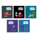 Тетрадь школьная А5 18л клетка "Чудо звери" (Феникс+)