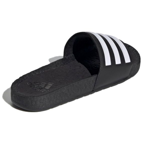 Adidas Adilette Boost Slides 'Black White Stripes'