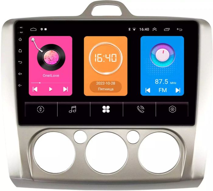 Магнитола для Ford Focus 2 2004-2011 (кондиционер) - GT9-9157 на Android 10