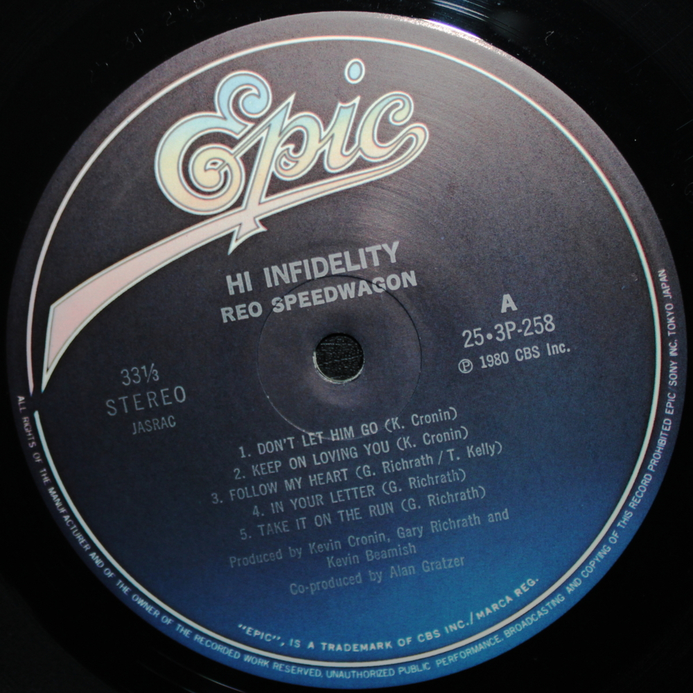 REO Speedwagon / Hi Infidelity (LP)