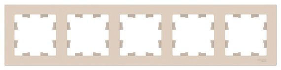 Рамка Systeme Electric ATLASDESIGN 5 постовая бежевая 35981