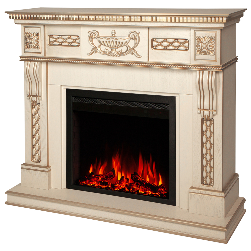 Каминокомплект Real Flame Corsica Lux 25,5/26 WT с очагом Saphir 25,5