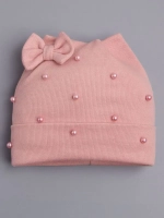 Шапка для девочки осенняя с бусинами