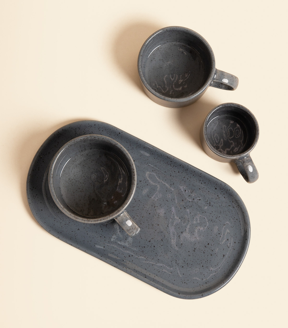 Чашка — SLIMLINE, 100 мл, серая | Пекарня