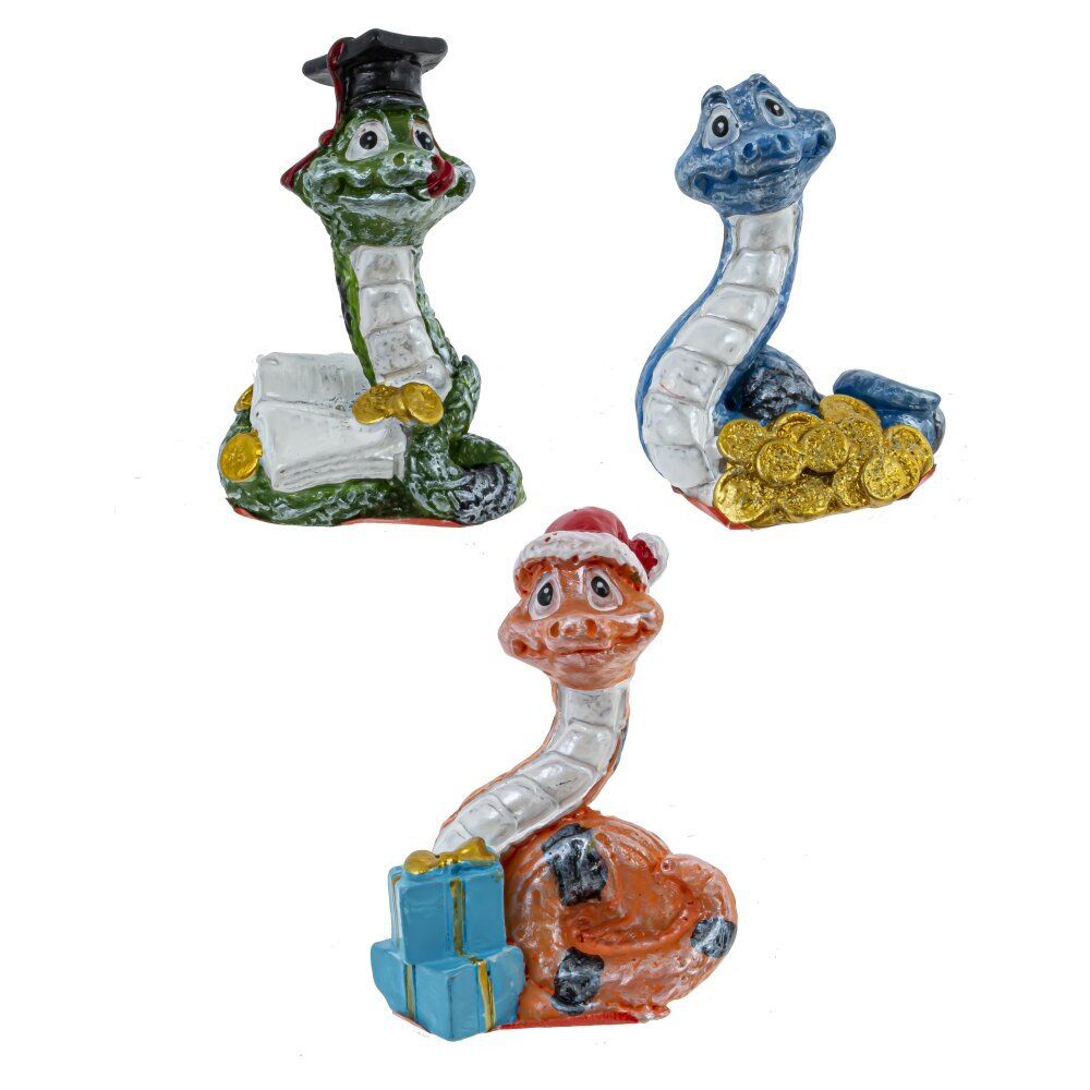 GAEM Фигурка декоративная "Змейка", L3,5 W2,5 H5,5 см, 3в.