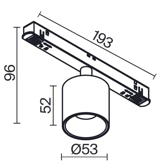 Трековый светильник Альфа / Alfa S Exility 2700-6000K 7Вт 50° Dim Smart Technical tr132-4-7w-ds-w