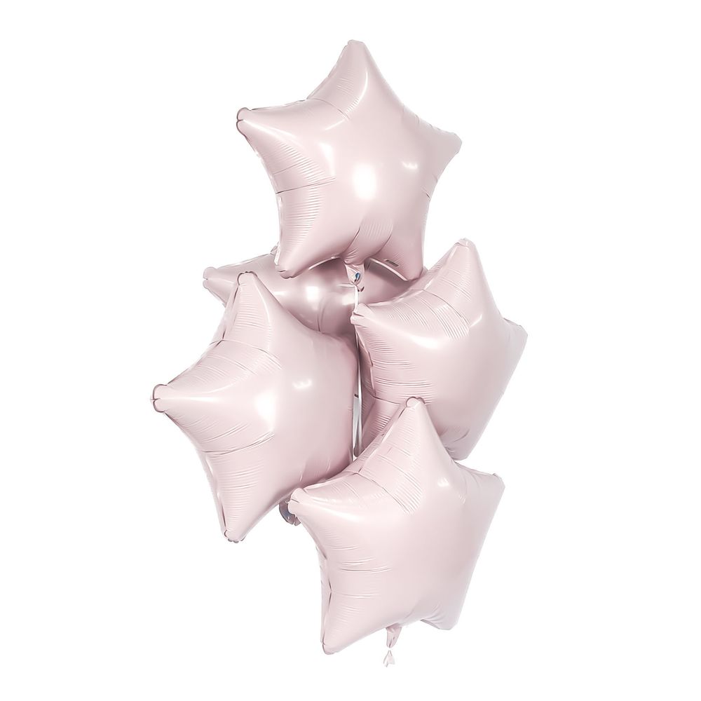 Шар (19''/48 см) Звезда, Пыльная роза, 1 шт.
