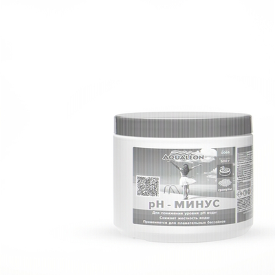 Средство для регулировки кислотности воды Aqualeon PHM0.5G pH-минус в гранулах (банка, 0,5 кг)