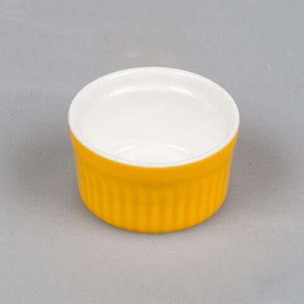 Соусник 80 мл 6,5 см Рамекин круглый оранжевый фарфор P.L. Proff Cuisine [10]