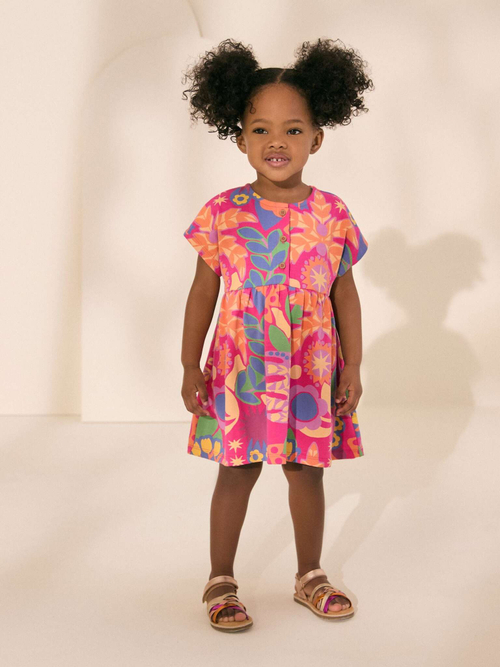 Платье для девочки Next AG9-777, Розовый, Синий