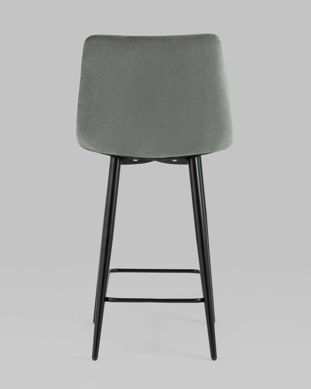 Стул полубарный Джанго велюр серый 2 шт.