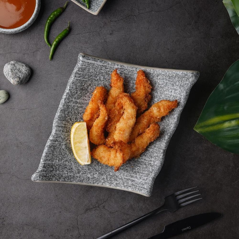 Блюдо прямоугольное 19*17 см h6,8 см Side Up4 Stone Untouched Taiga P.L. Proff Cuisine [1]