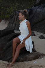 Платье Полли мини молочное