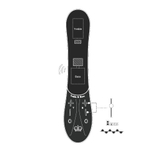 Фиолетовый вибратор Kurve с двумя моторами - 19,4 см.