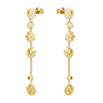 Серьги с желтыми сапфирами и бриллиантами, E0039-0/7