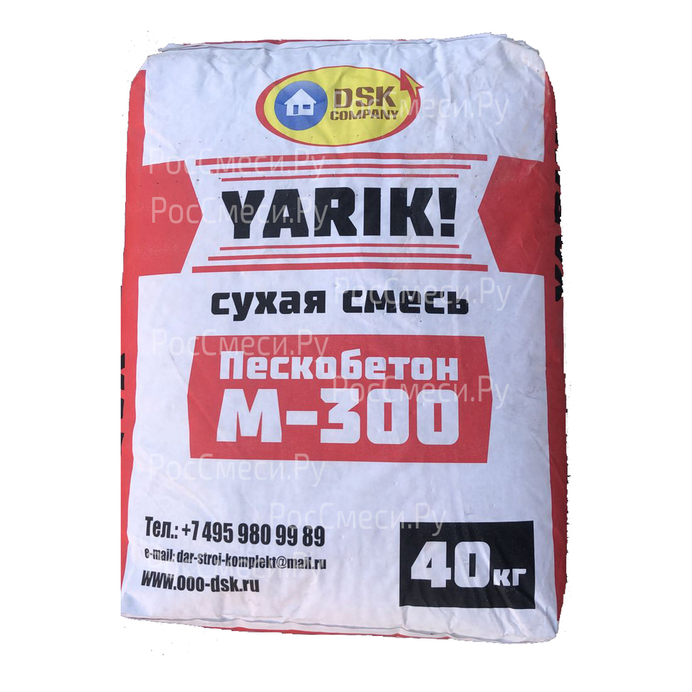 Пескобетон М300 Ярик 40кг