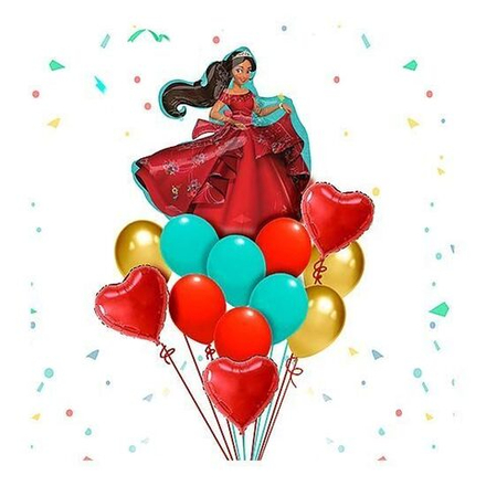 Букет из шаров "Принцесса Елена с сердцами"