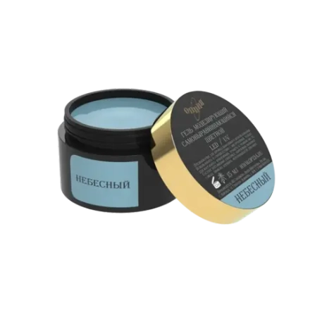 Гель моделирующий самовыравнивающийся цветной Небесный 15мл,ОПЦИЯ