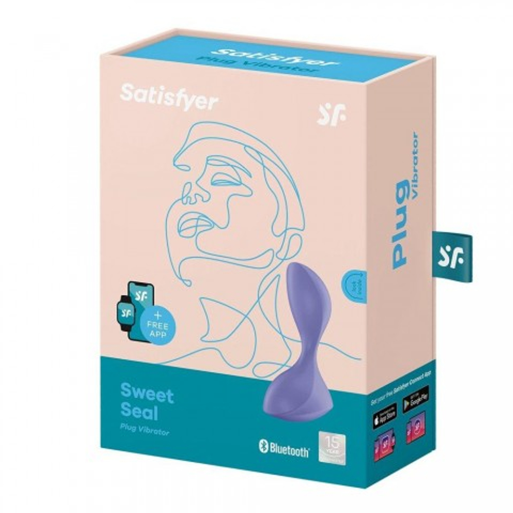 Анальная вибропробка Satisfyer Sweet Seal Connect App лиловая