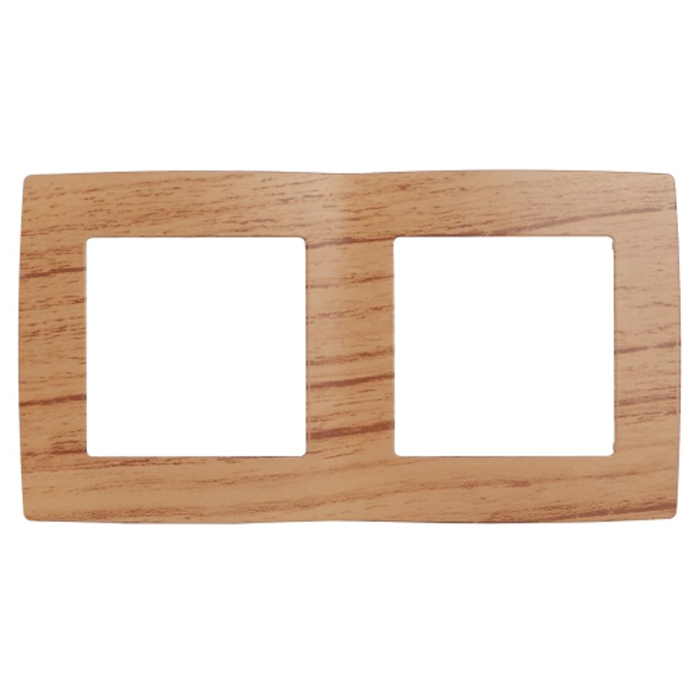 12-5002-09 ЭРА Рамка на 2 поста, Эра12, дуб | Эра 12 Дуб
