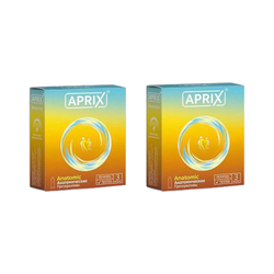 Презервативы APRIX Anatomic анатомические ( 2 упаковки по 3 шт. )