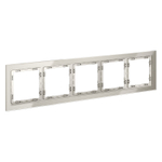 Рамка стеклянная VOLTUM S70 на 5 постов, (кашемир, стекло)