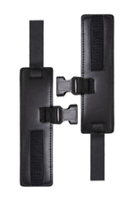 Черный ошейник с наручниками на липучках