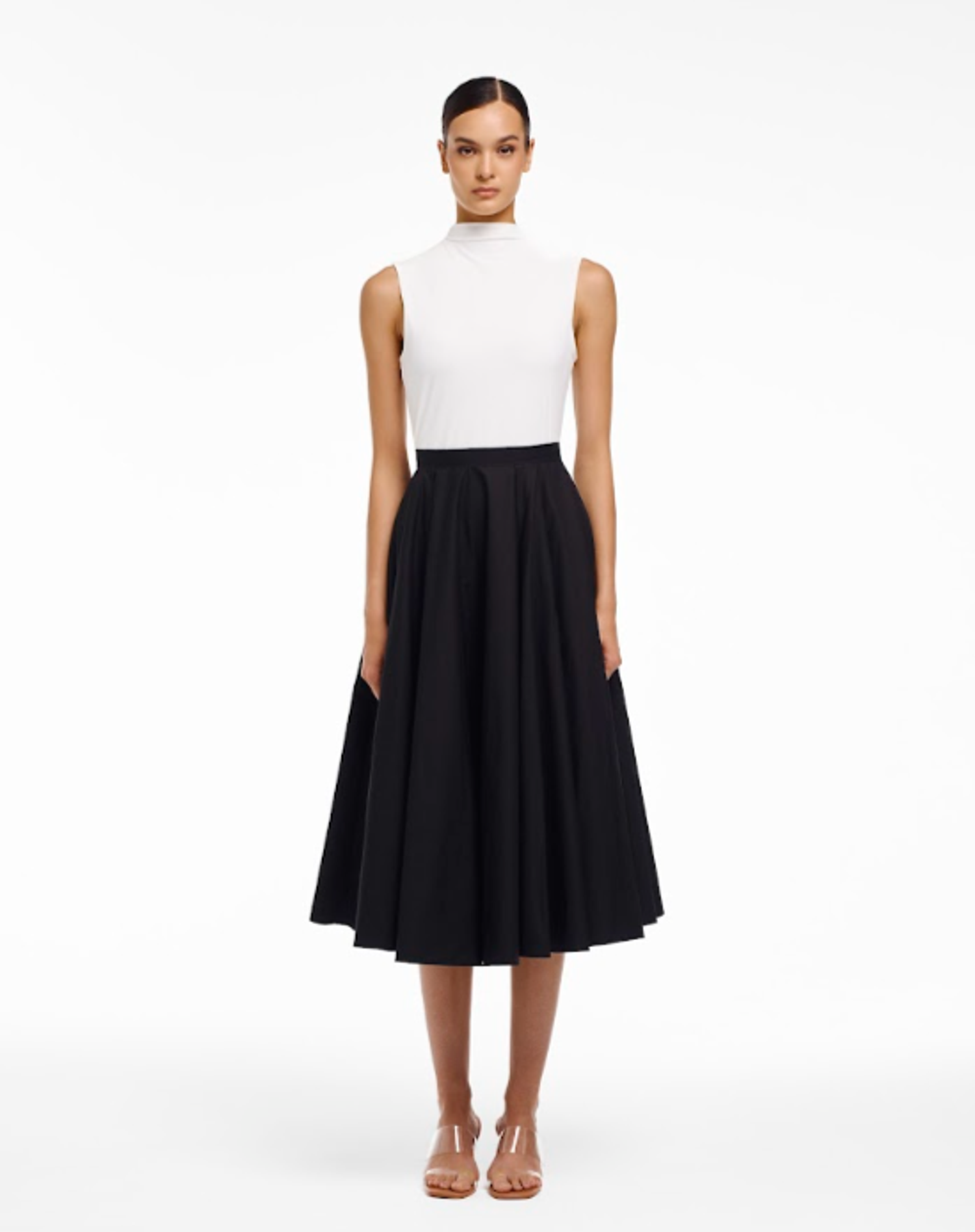 Юбка Neige (Нэж) из хлопка черная