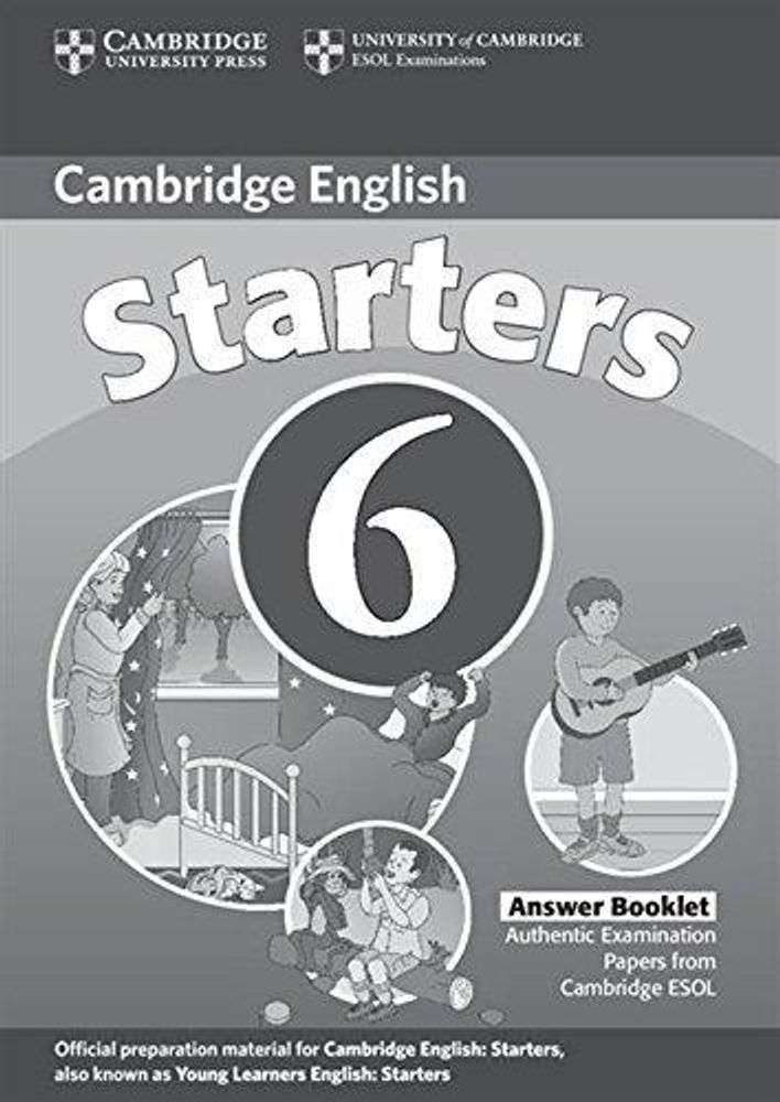C Young Learners Eng Tests 6 Starters Ans Booklet