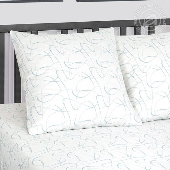 Двуспальный с европростынёй комплект постельного белья Юнона DE LUXE поплин наволочки 70x70 см