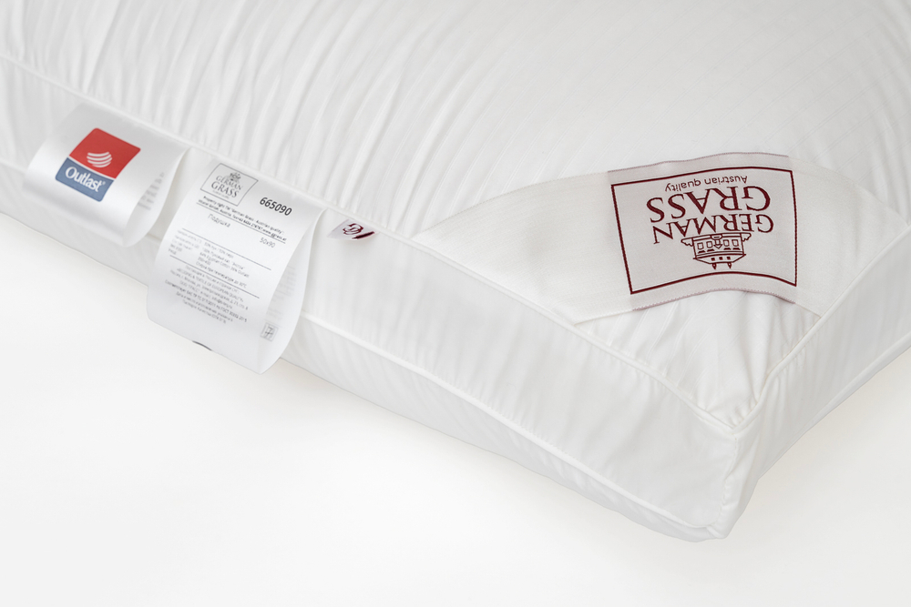 Подушка трехкамерная упругая 50х90 German Grass 3D Thermo Down Grass с эффектом терморегуляции с бортиком