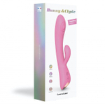 Розовый вибратор-кролик Bunny & Clyde - 22,5 см.